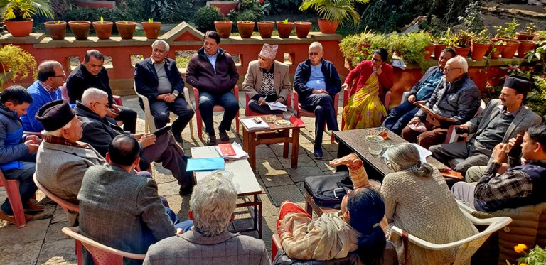 विधान मस्यौदामा समान धारणा बनाउन पौडेल पक्षको छुट्टै भेला