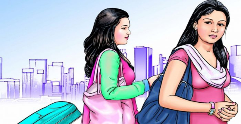 कुबेतमा बिचल्लीमा परेकी महिला नेपाल फिर्ता