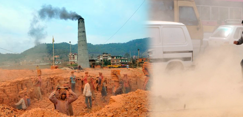 ब्रुमरले संकलन गरेको काठमाडौं महानगरको धुलो इँटा बनाउन दिइने