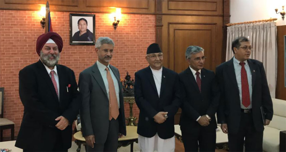 भारतीय विदेशमन्त्री जयशंकर प्रधानमन्त्री भेट्न बालुवाटारमा