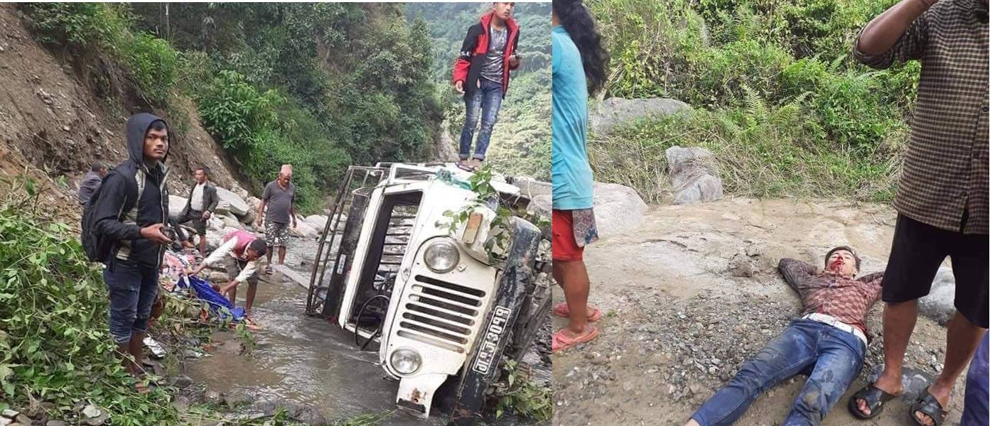 धादिङको चुनिखोलामा बोलेरो खस्यो, २४ जना घाइते