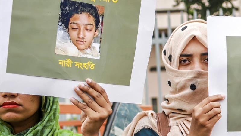 बंगलादेशमा छात्रालाई जिउँदै जलाउने १६ जनालाई मृत्युदण्डकोे सजाय