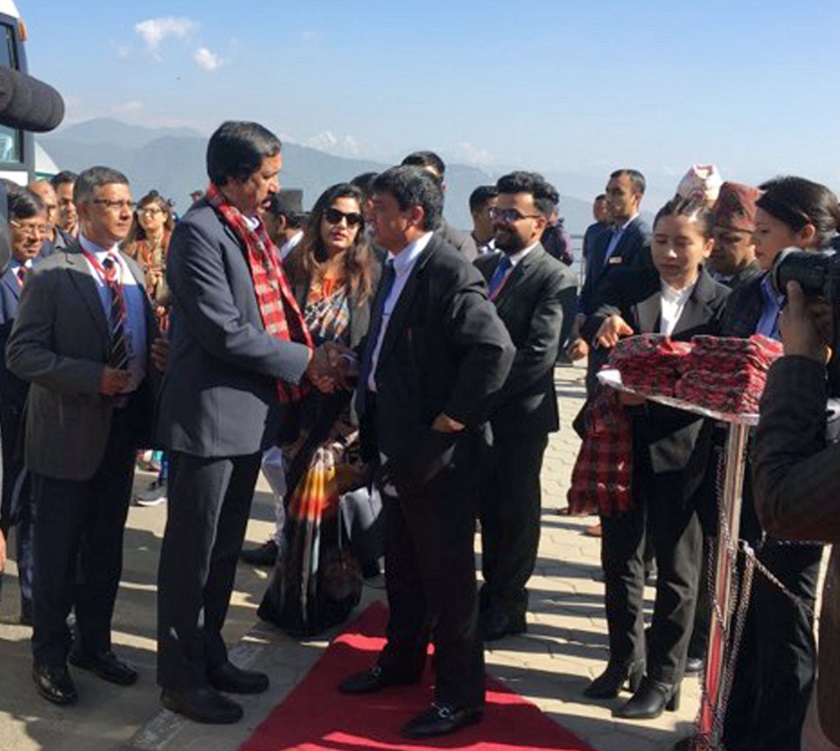 चन्द्रागिरि हिल्स अवलोकन गर्न पुगे वंगलादेशका राष्ट्रपति हमिद