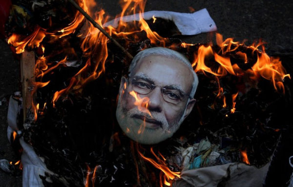 विप्लव समूहद्वारा मोदीको पुतला जलाउने घोषणा