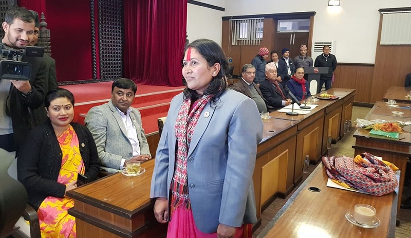 विद्या भट्टराईले लिइन् सांसदको सपथ
