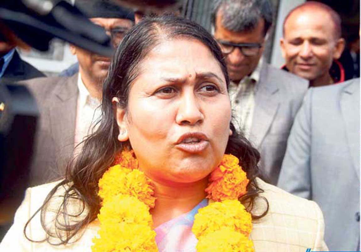 विद्या भट्टराईले आज सांसदको सपथ लिँदै