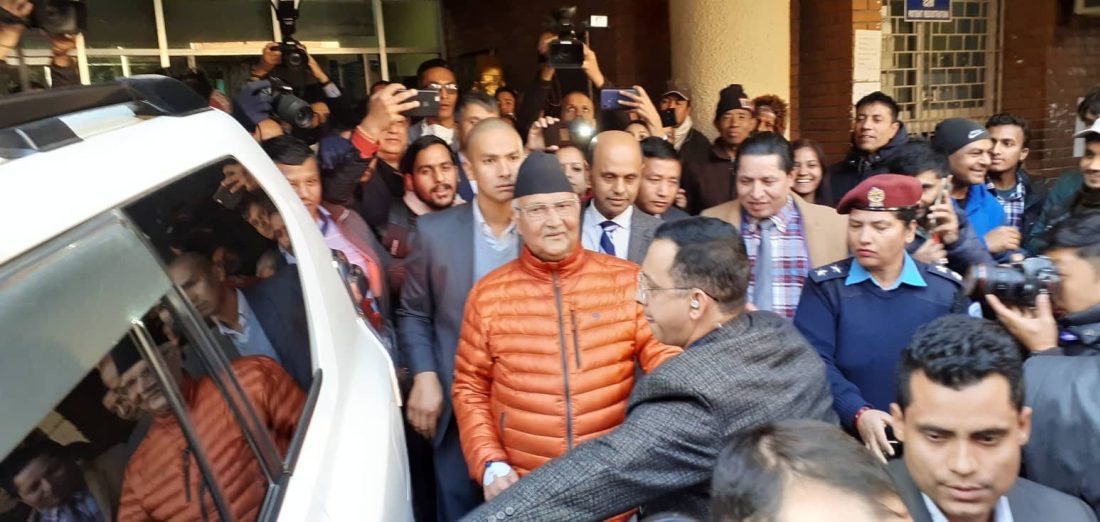 १० दिनपछि डिस्चार्ज भए प्रधानमन्त्री ओली