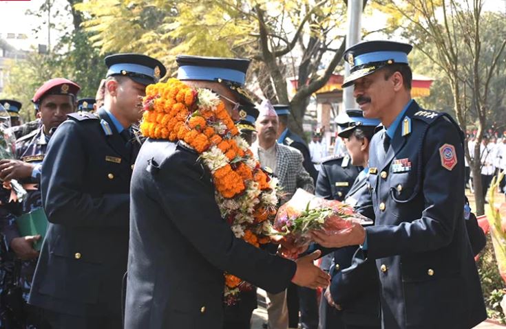 प्रहरी संगठनमा नयाँ आइजिपीको इन्ट्री, हेडक्वार्टरमा भव्य स्वागत