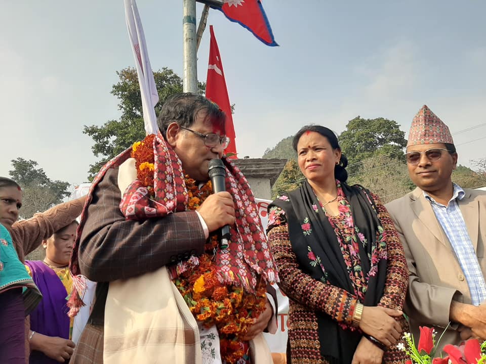 दाङ पुगेर महराले भने, ‘अब दङाली जनताको सेवामा समर्पित हुनेछु’