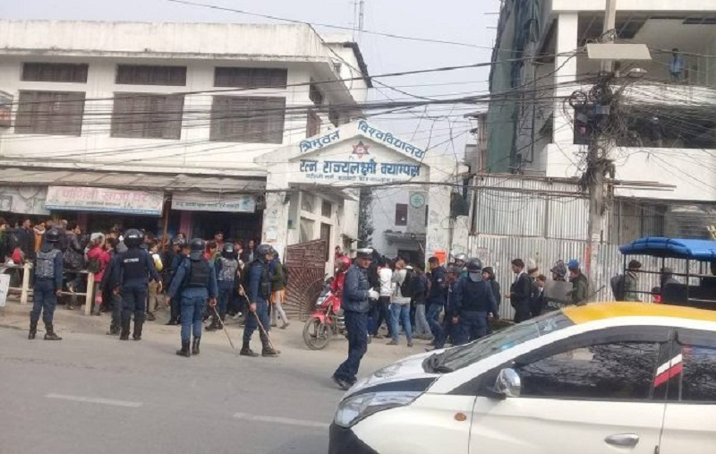 आरआर क्याम्पसमा नेबिसंघ र अनेरास्ववियुबीच झडप