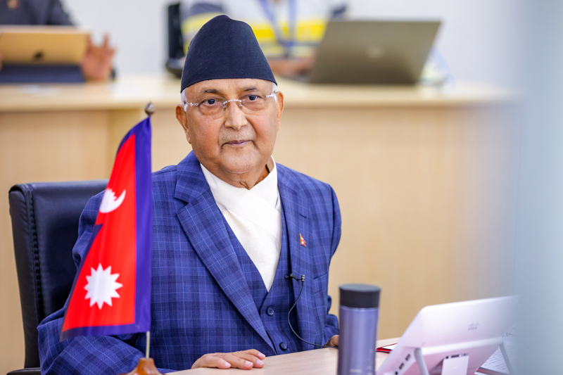 देशवासीको नाममा प्रधानमन्त्री ओलीको सम्बोधनः ‘सार्वभौमसत्ता र गणतन्त्रको रक्षाको लागि कुनै कसर बाँकी राख्दिनँ’ (पुर्णपाठ)