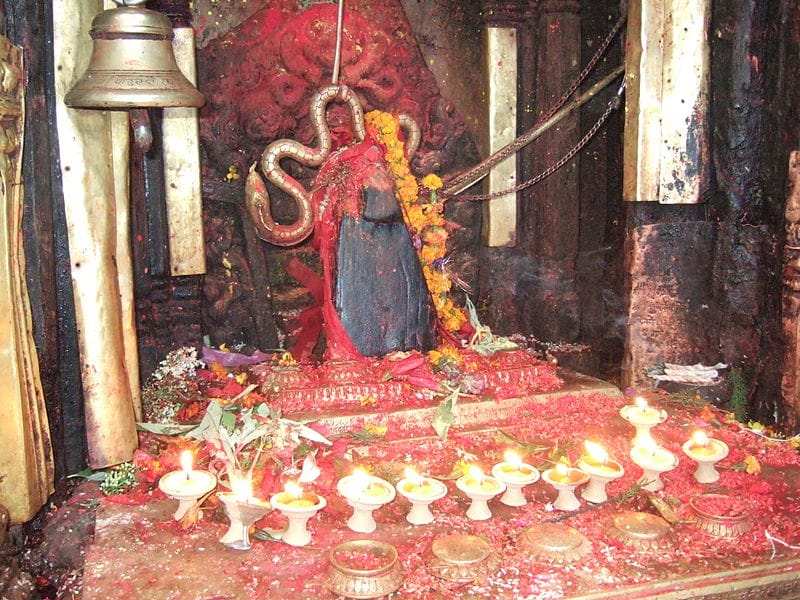 दोलखा भीमेश्वर मन्दिरको शिलामा ‘पसिना’