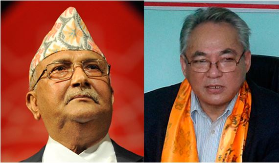 सूर्य चिन्हमा मतदान गरेर बादललाई जिताउन ओलीको अपिल