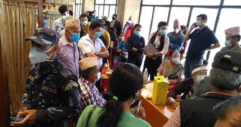 संसद भवनमा तनाव उत्पन्न कोभिड खोप लगाउन