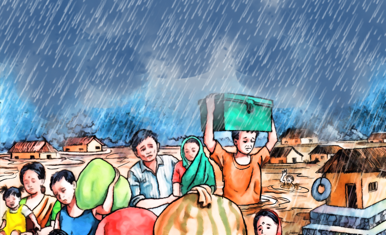 बाढीबाट गोदावरीधामका मठमन्दिरमा क्षति