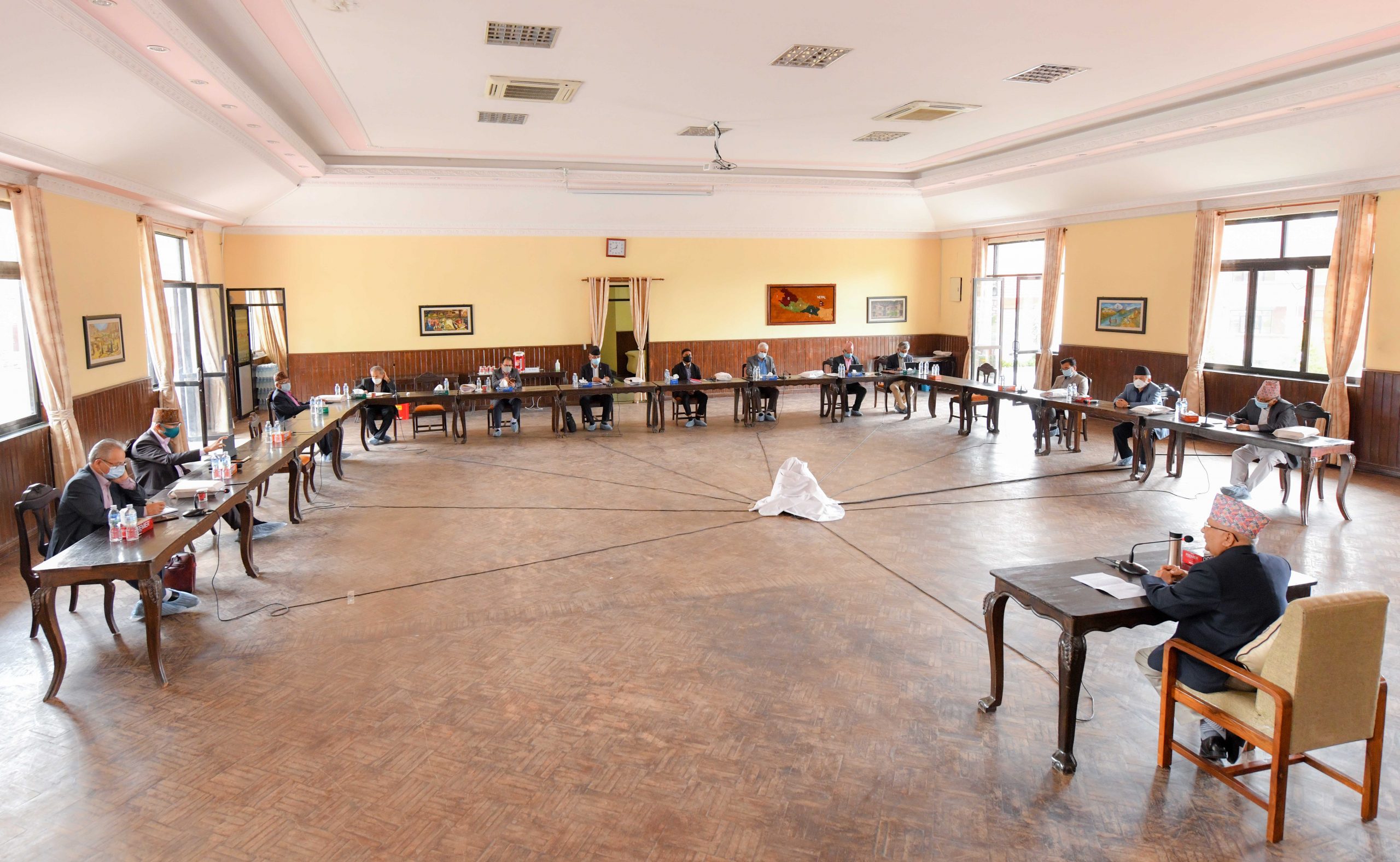 बालुवाटारमा नेकपा एमाले स्थायी समिति बैठक शुरु