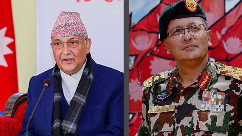 प्रधानमन्त्रीले संकटकाल लगाउने प्रस्ताव गरेपछि प्रधानसेनापतिद्वारा अस्विकार