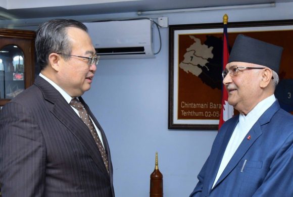 ओलीसँग चिनियाँ नेताको भेटवार्ता: ‘वाम एकता’बारे देखिएन चासो!