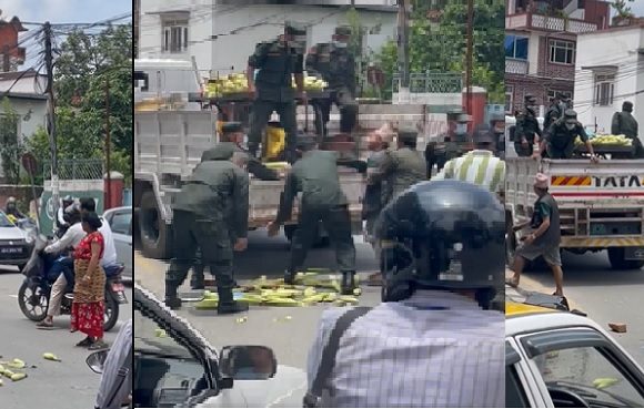सडकमा मकै बेच्नेमाथि नगर प्रहरीको लछारपछार