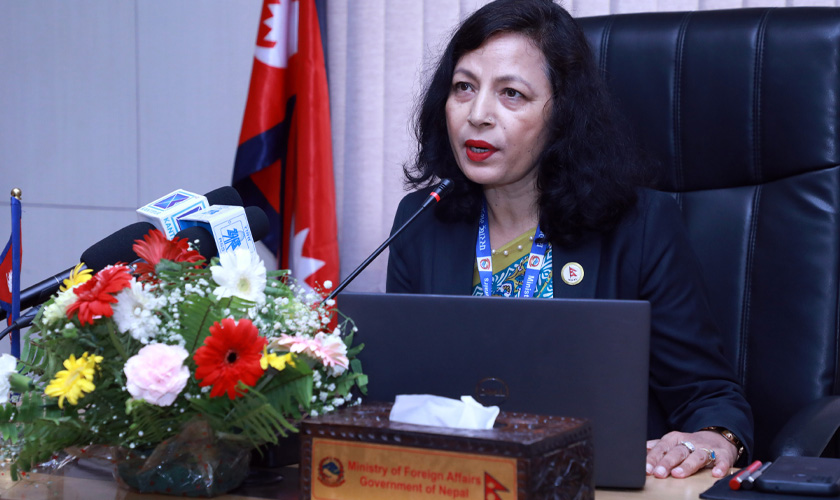 एसपीपीमा सहभागी नहुने पत्र पठाउन अझै अध्ययनमा छौंः परराष्ट्र मन्त्रालय