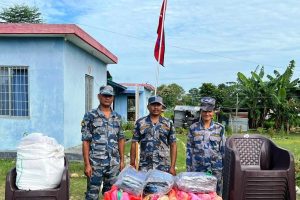 सशस्त्र प्रहरीद्वारा भन्सार छलीको सामान बरामद