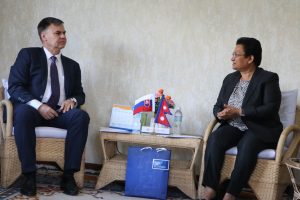 ऊर्जामन्त्री भुसाल र स्लोभाक गणतन्त्रका राजदूतबीच शिष्टाचार भेटवार्ता