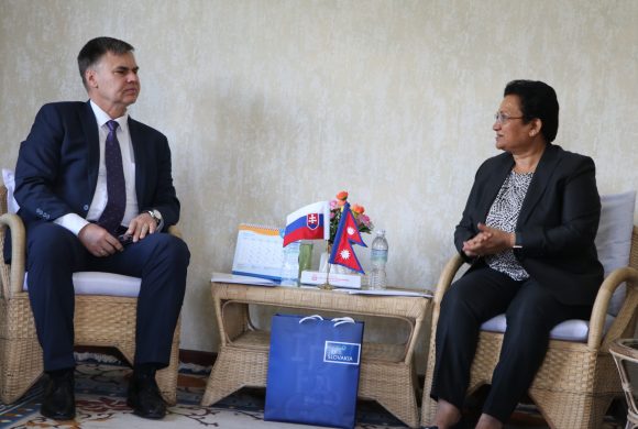 ऊर्जामन्त्री भुसाल र स्लोभाक गणतन्त्रका राजदूतबीच शिष्टाचार भेटवार्ता