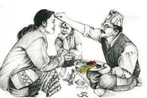 दशैंको टीका लगाउँदा कता फर्किने ?