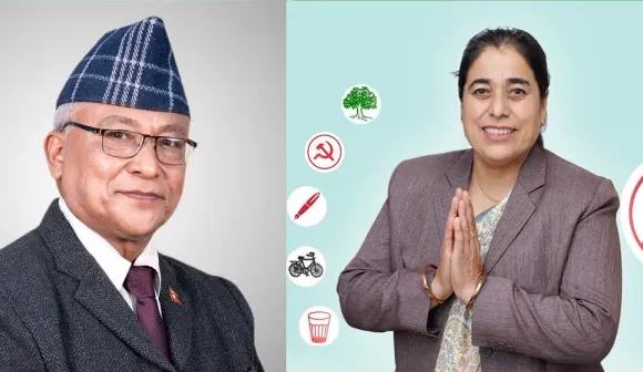 काठमाडौं ९ मा एमालेको अग्रता, माओवादीकी धमला तेस्रो स्थानमा