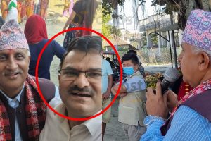 न्यायाधीशसँग २ करोड रुपैयाँ ‘घुस डिल’ गर्ने रुद्र पोखरेल एमालेको चुनावी प्रचार प्रसारमा