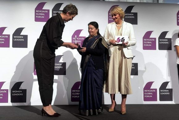 आइसल्याण्डमा राष्ट्रपति भण्डारीलाई दिइयो ‘वुमन पोलिटिकल ट्रेलब्लेजर अवार्ड’