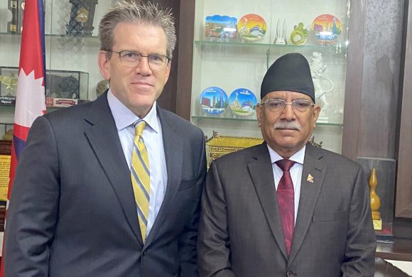 प्रचण्डलाई बधाई दिँदै अमेरिकी राजदूतले भने– मिलेर काम गर्न आतुर छौँ