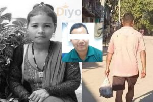 छोराछोरी विद्यालय गएको मौकामा घाँटी रेटेर श्रीमतीको हत्या, प्लास्टिकमा टाउको  बोकेर बजार प्रदर्शन