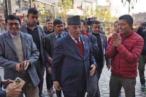नेकपा विभाजनपछि पहिलो पटक बालकोट पुगे प्रचण्ड