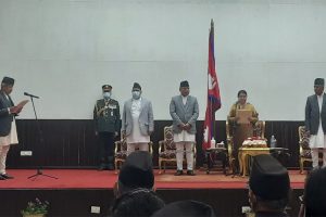 ज्येष्ठ सांसद राणाले राष्ट्रपतिबाट लिए शपथ