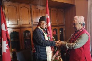 पूर्णबहादुर खड्का र  प्रचण्डबीच भेटवार्ता, गठबन्धनको सरकार बनाउनेबारे छलफल