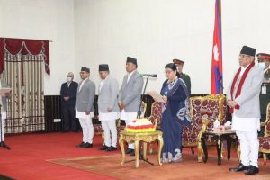 नवनिर्वाचित सभामुख घिमिरेले लिए राष्ट्रपतिबाट शपथ