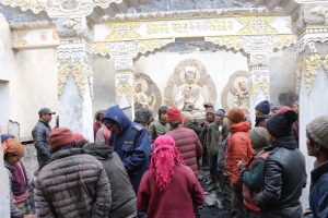 आगलागीबाट गोरखाको प्राचीन पुङ्चे हिनाङ गुम्बामा पूर्ण क्षति