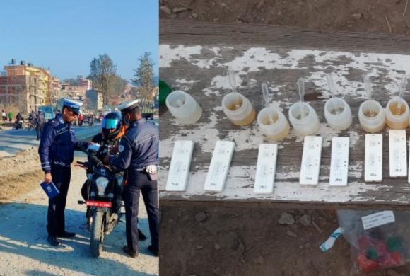 लागुऔषध सेवन गरी सवारी साधन चलाउने पर्यटकसहित ७ जना पक्राउ