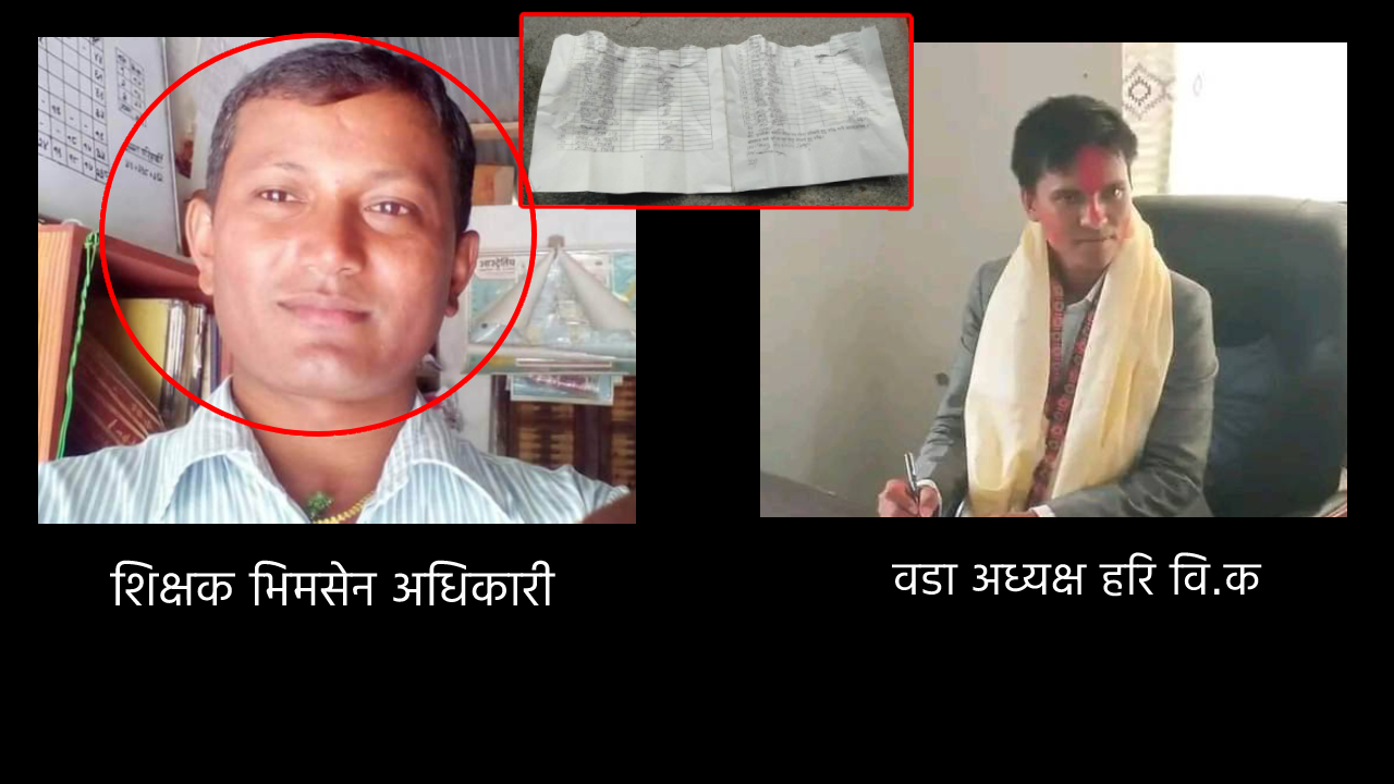 धादिङ त्रिपुरासुन्दरी-६ को वडाअध्यक्षमाथि शिक्षकद्वारा हातपात (भिडियोसहित)