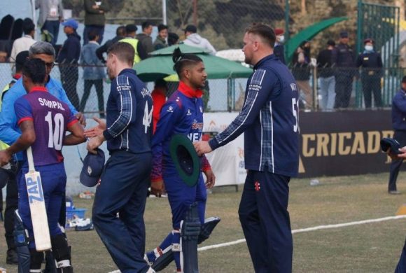 सन्दीप लामिछानेसँग हात मिलाउन अस्वीकार गरे स्कटिस खेलाडीले