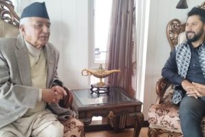 रवि लामिछाने र रामचन्द्र पौडेलबीच भेटवार्ता