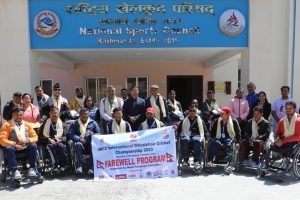 व्हीलचेयर क्रिकेट टोली भारत जाने