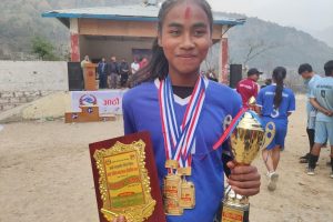 सुकुम्बासी रिक्जना, जसले सामान्य अभ्यासका भरमा चार स्वर्ण जितिन