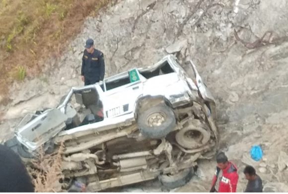 नुवाकोटको दुप्चेश्वरमा जिप दुर्घटना : २ को मृत्यु, ९ जना घाइते