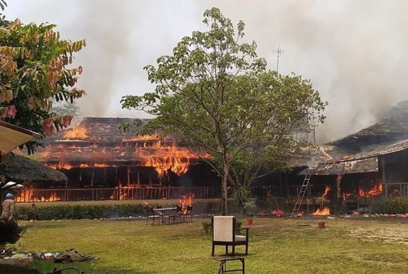 चितवनको टाइगरल्याण्ड सफारी रिसोर्टमा आगलागी