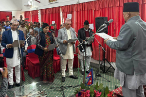 कर्णाली प्रदेशमा मन्त्रालय फुटाएर मन्त्रिपरिषद् विस्तार, कांग्रेसका मन्त्रीहरुले लिए शपथ