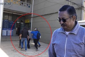 ढोका नै तोडेर पक्राउ गर्न पुगेको प्रहरीलाई पूर्वगृहमन्त्री खाँणले हातपात गरेका थिए !
