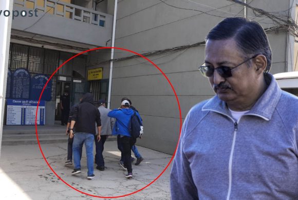 ढोका नै तोडेर पक्राउ गर्न पुगेको प्रहरीलाई पूर्वगृहमन्त्री खाँणले हातपात गरेका थिए !