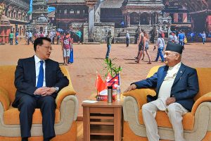 अध्यक्ष ओली र चिनियाँ कम्युनिष्ट पार्टीका नेताबीच भेटवार्ता